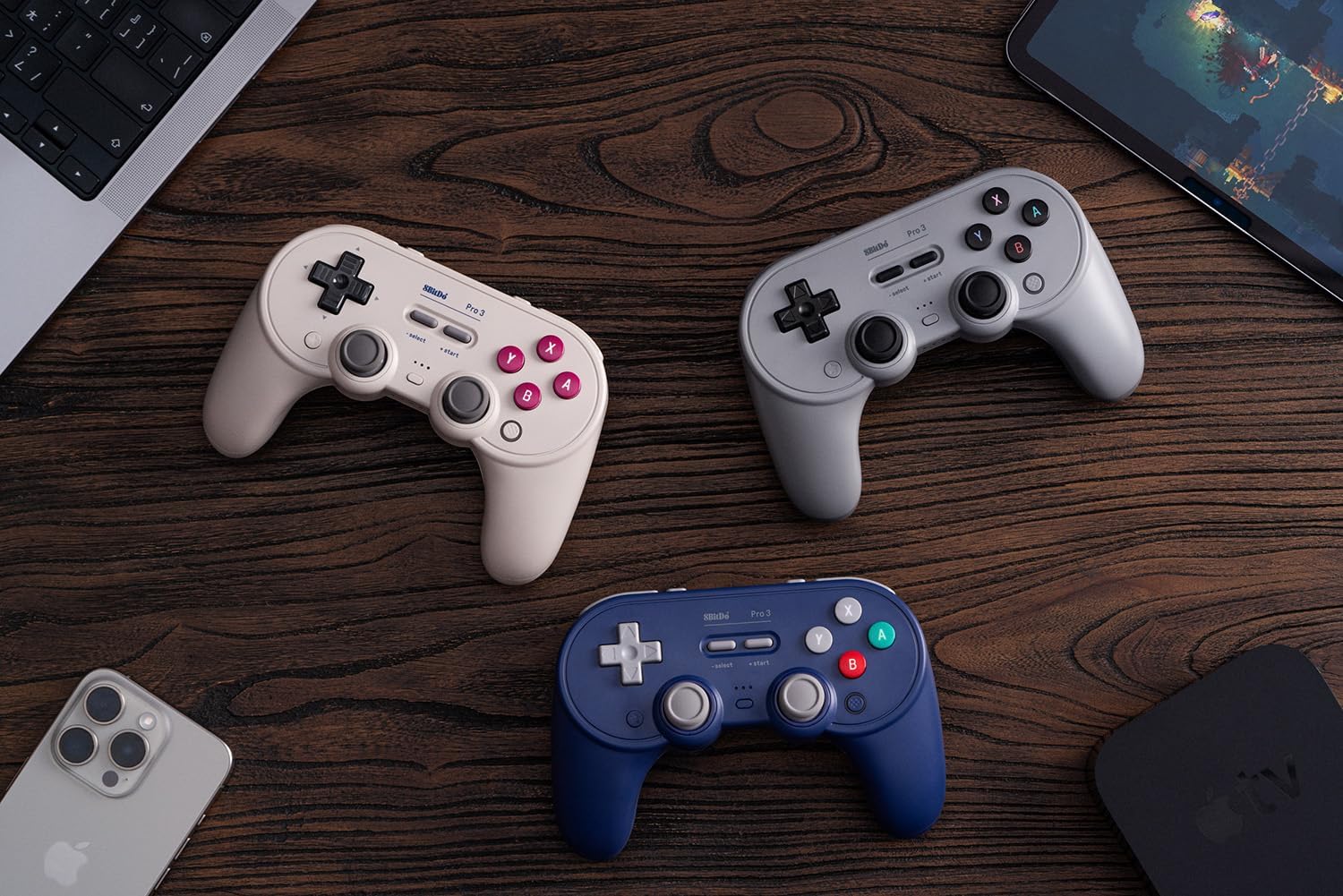 Comando S/ Fios 2.4G Bluetooth 8Bitdo Pro 3 Roxo Nintendo Switch/Nintendo Switch2 8
