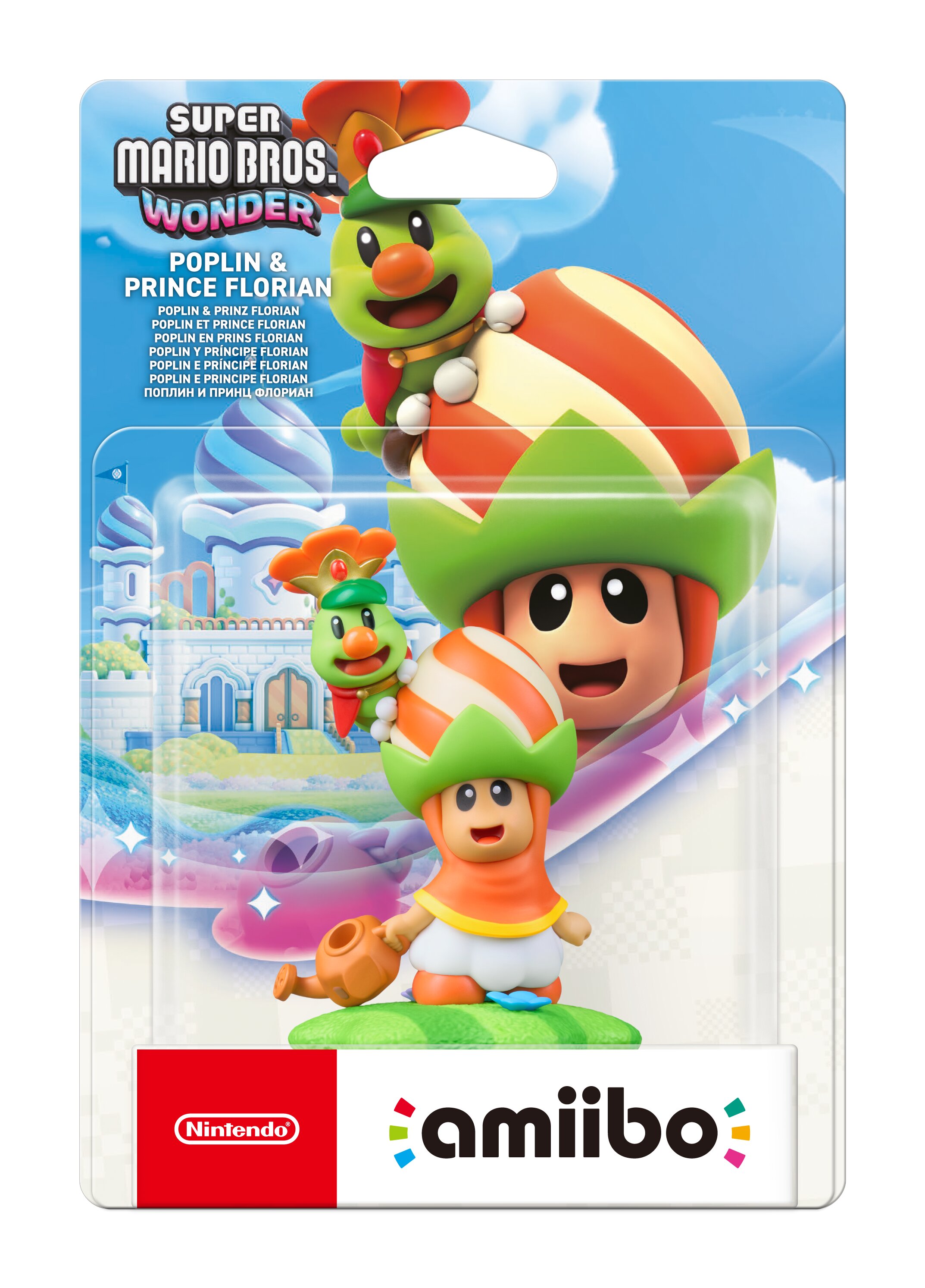 Imagem 0 de Figura Amiibo Poplin & Prince Florian Super Mario Bros. Wonder