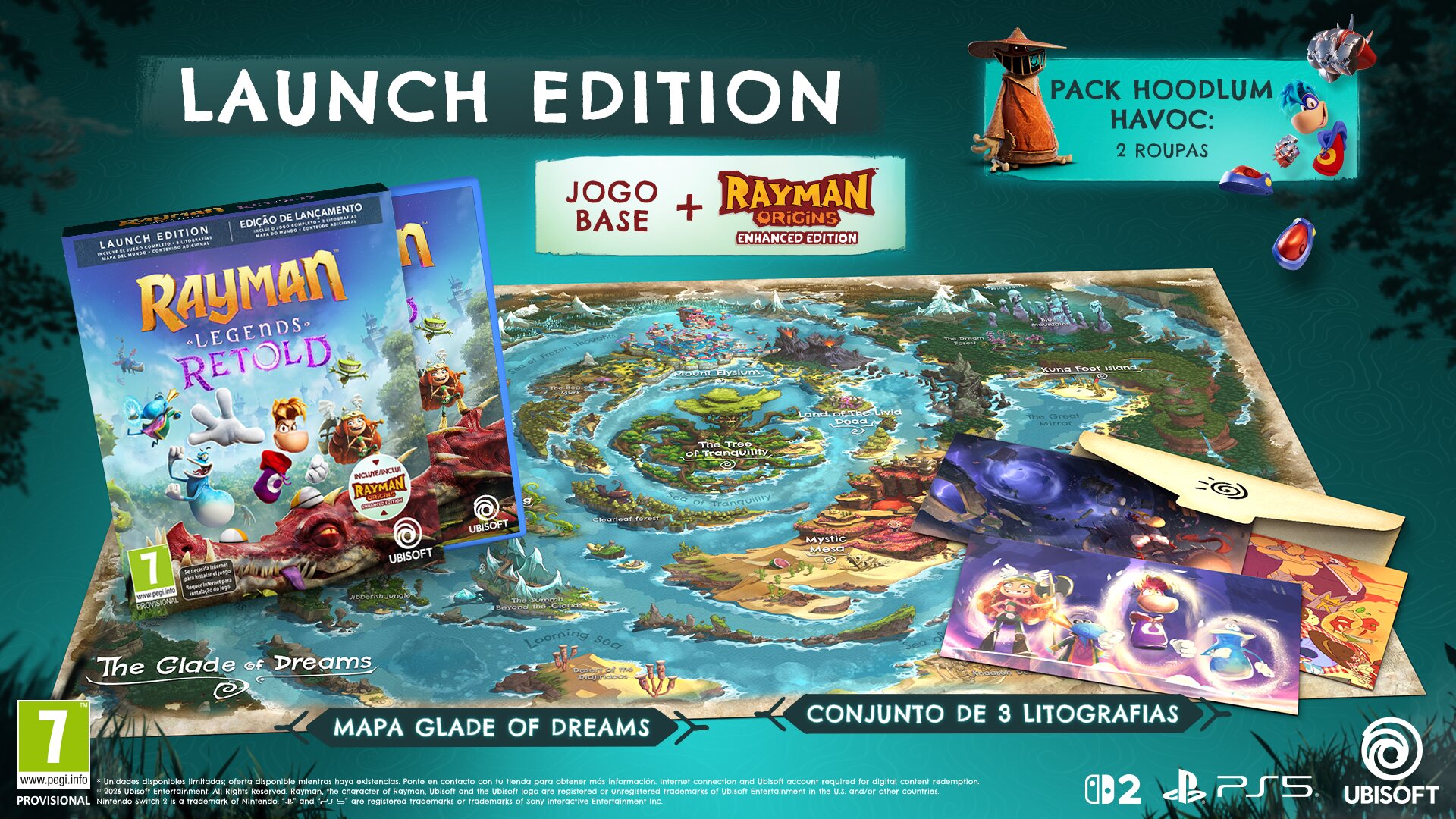 Imagem 0 de Rayman Legends Retold Launch Edition  Nintendo Switch2