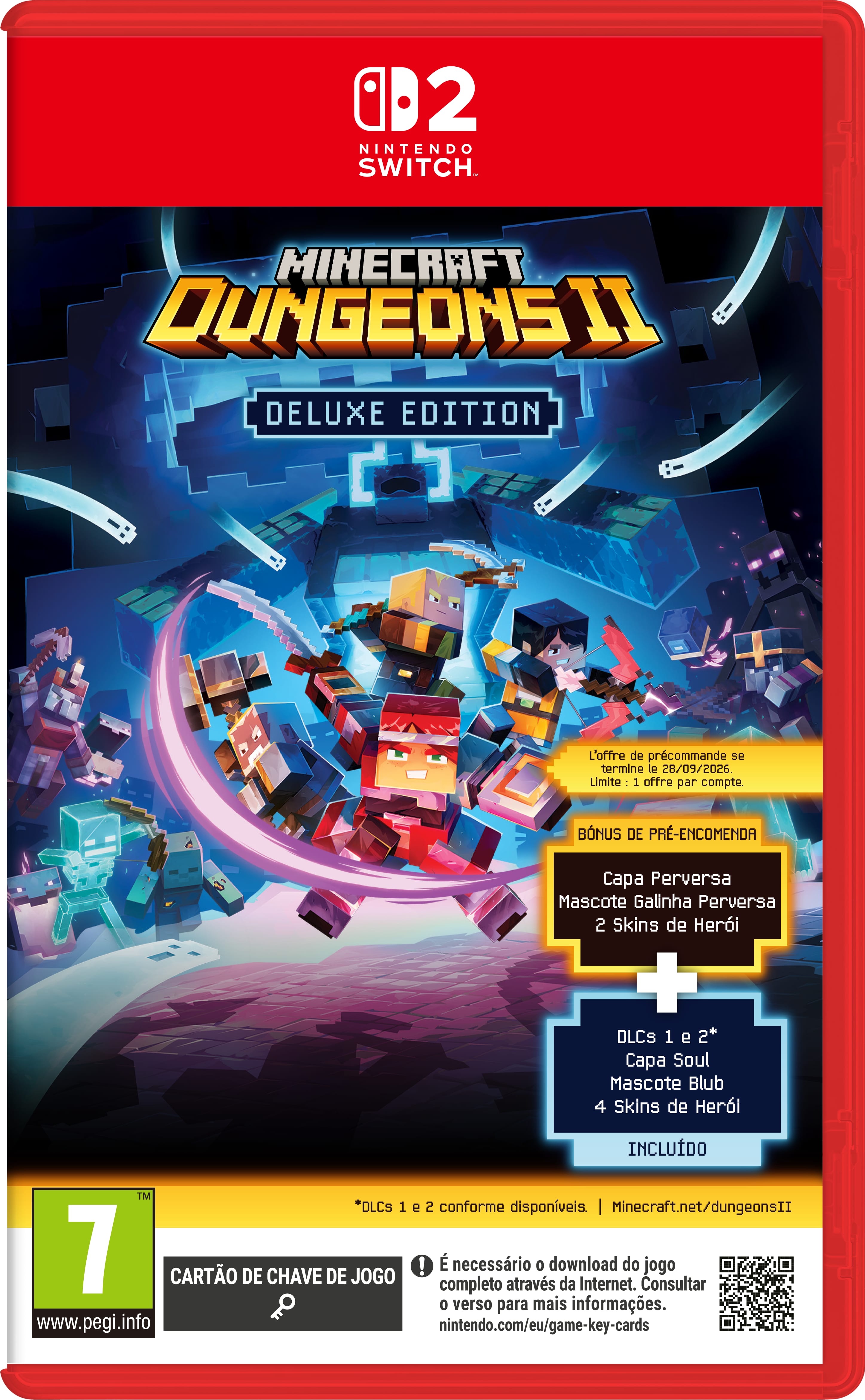 Imagem 0 de Minecraft Dungeons 2 - Deluxe Edition (CIB) - Nintendo Switch 2