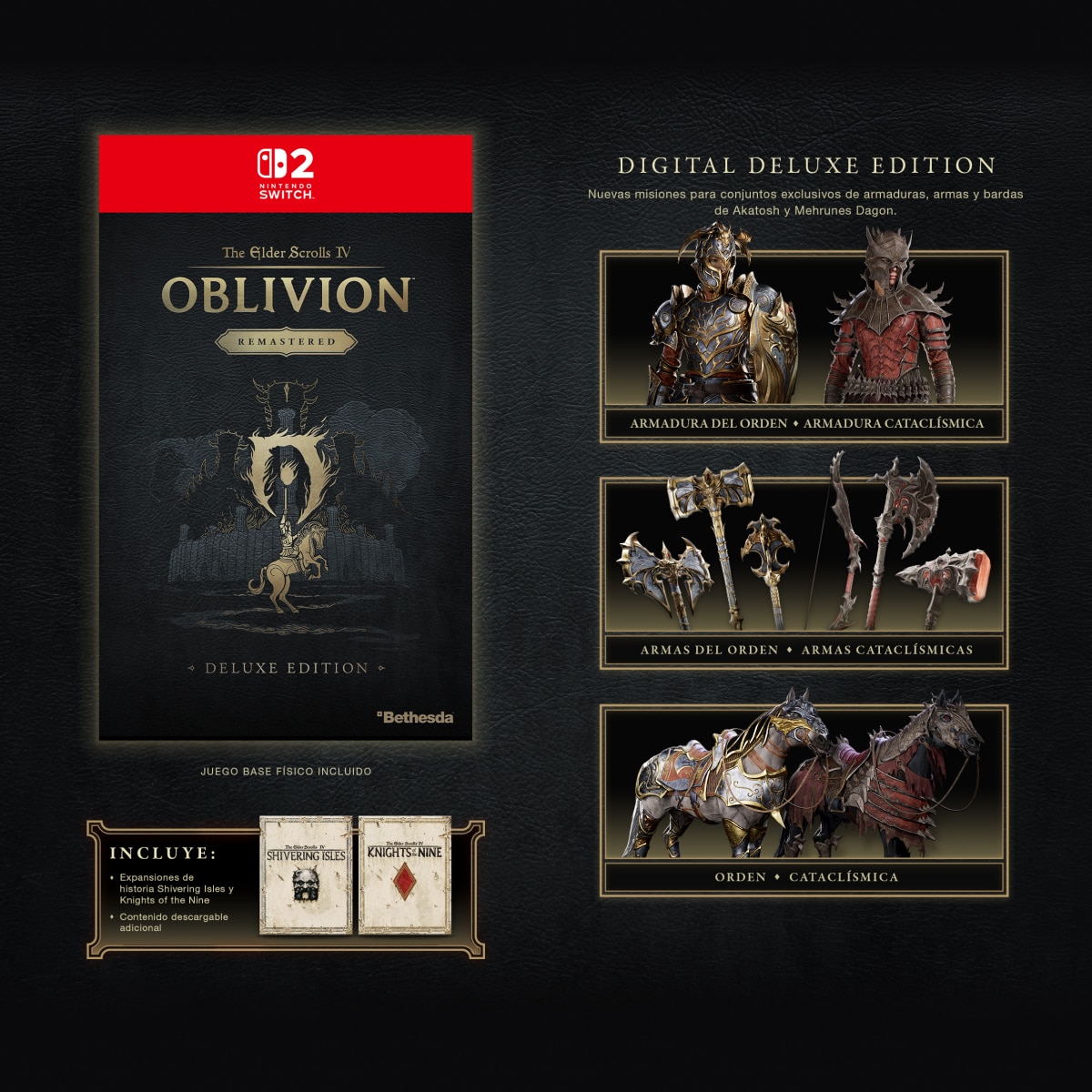 The Elder Scrolls IV: Oblivion™ Remastered – Deluxe Edition Física – Nintendo Switch 2 2