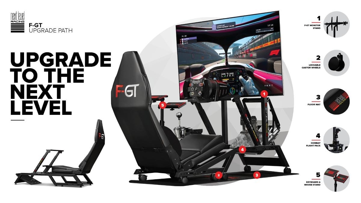 Cadeira Gaming Next Level Racing Simulator F-GT Cockpit 7