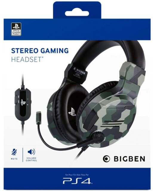 Auscultadores Gaming V3 para PlayStation 4 - Camo Green 1