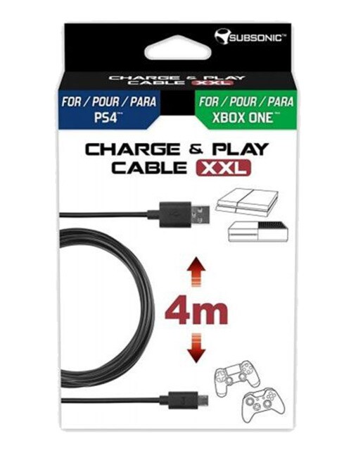 Cabo Comando Charge & Play PS4/Xbox one 1