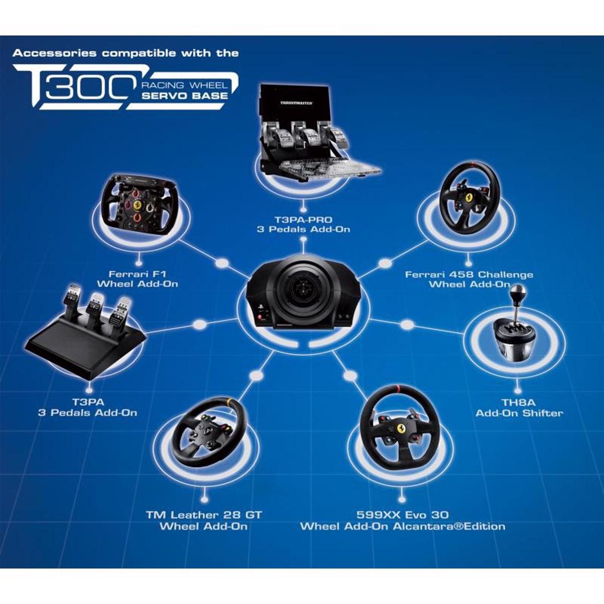 Base de Volante Thrustmaster T300 Simulador de Corrida para PS5/PS4/PC 3