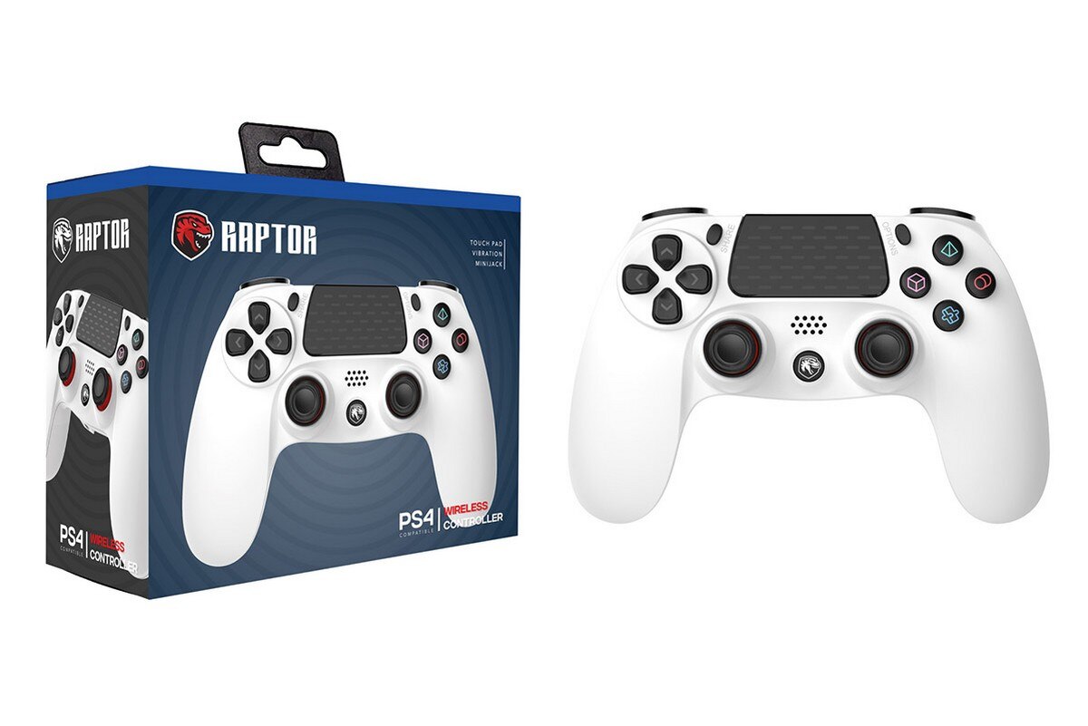 Comando Sem Fios Raptor - PlayStation 4 Branco-2