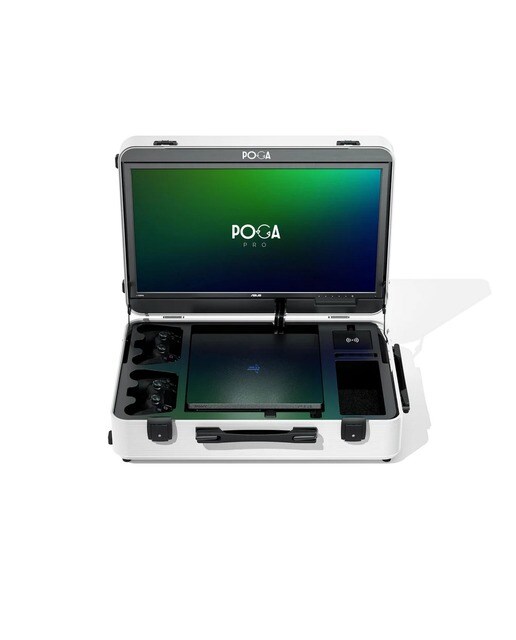Imagem 0 de Mala POGA Pro Trolley com Monitor Gaming de 21,5" para PS4 Slim - Branco