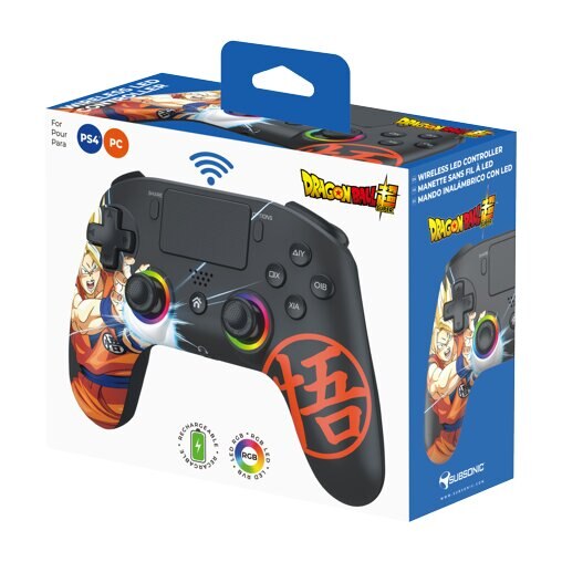 Imagem 0 de Comando S/Fios Led Dragon Ball Goku Super Preto-  PS4/ PC