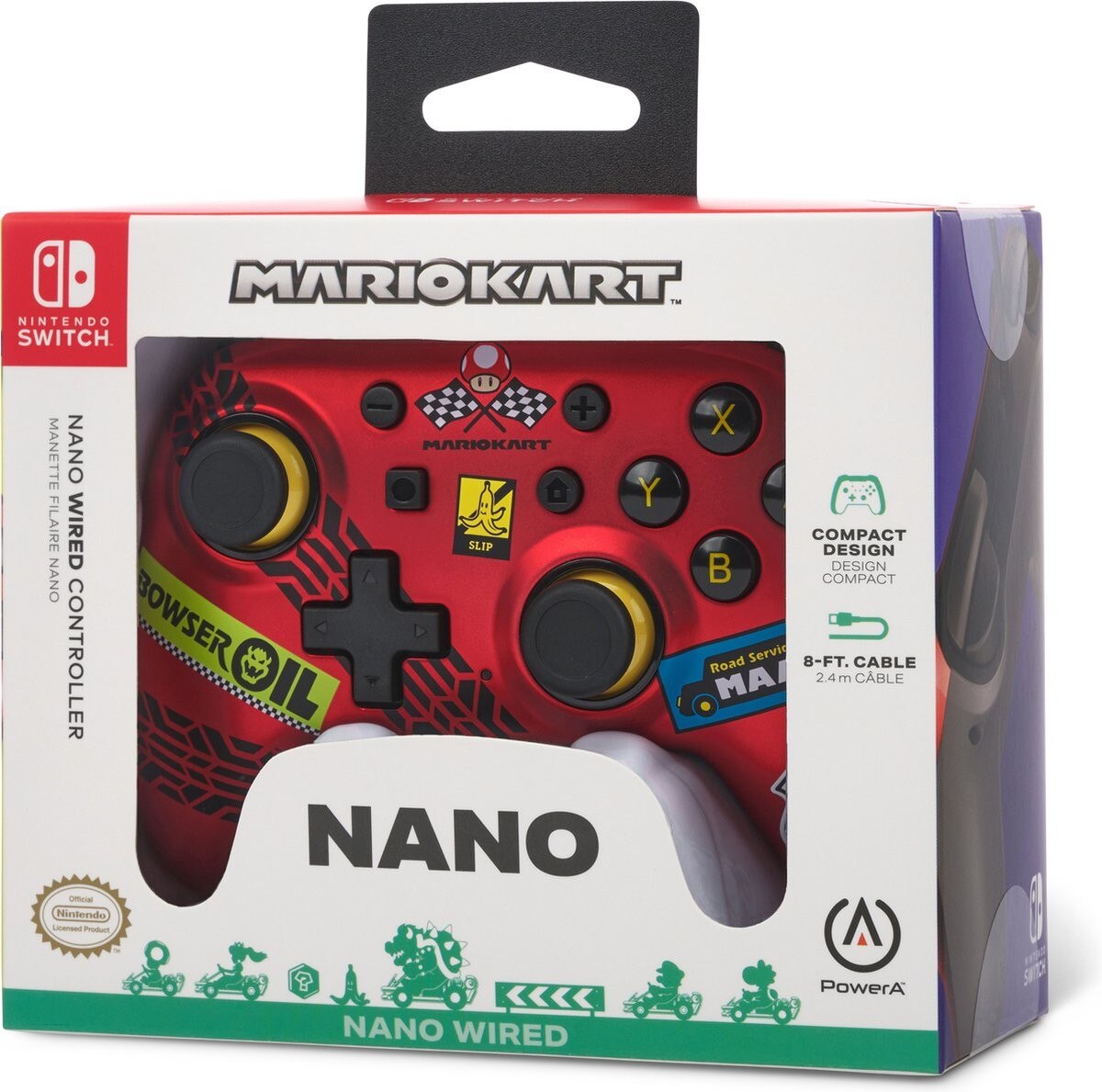 Comando PowerA Nano para a Nintendo Switch - Mario Kart: Racer Red 5