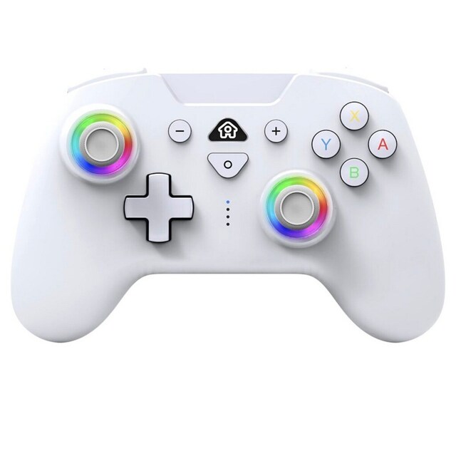 Imagem 0 de Comando Sem Fio LED RGB para Nintendo Switch - Branco