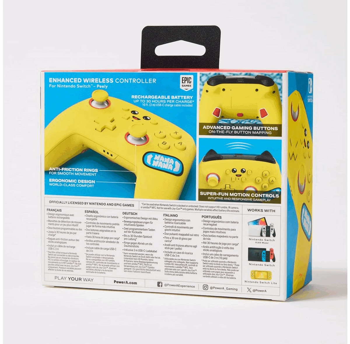 Comando Sem Fios Power A Enhanced Peely - Nintendo Switch 5