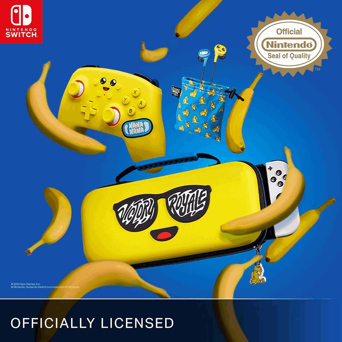 Auscultadores com fios PowerA para Nintendo Switch - Fortnite Peely 7
