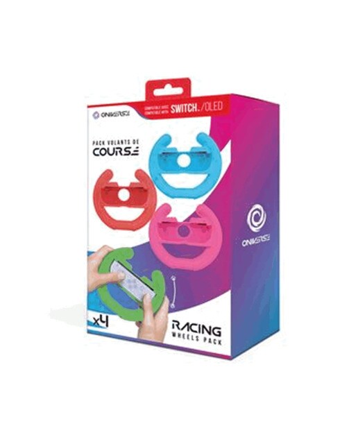 Pack 4 em 1  Oniverse Racing Wheels para Nintendo Switch Joy-Con e Nintendo Switch modelo OLED 1