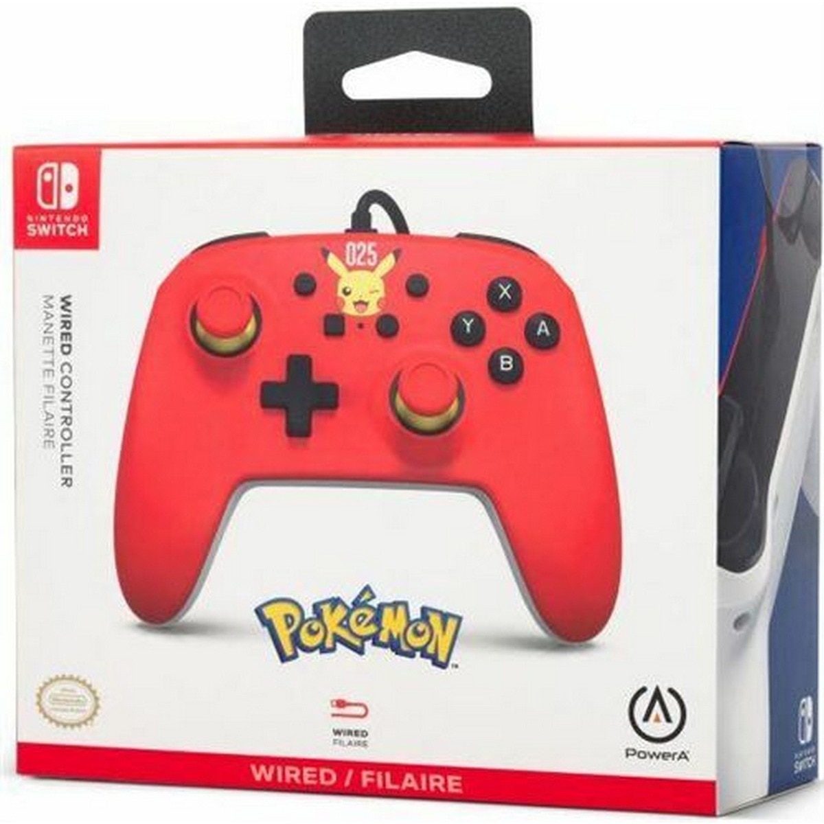 Comando com Fio Pikachu - Nintendo Switch 3
