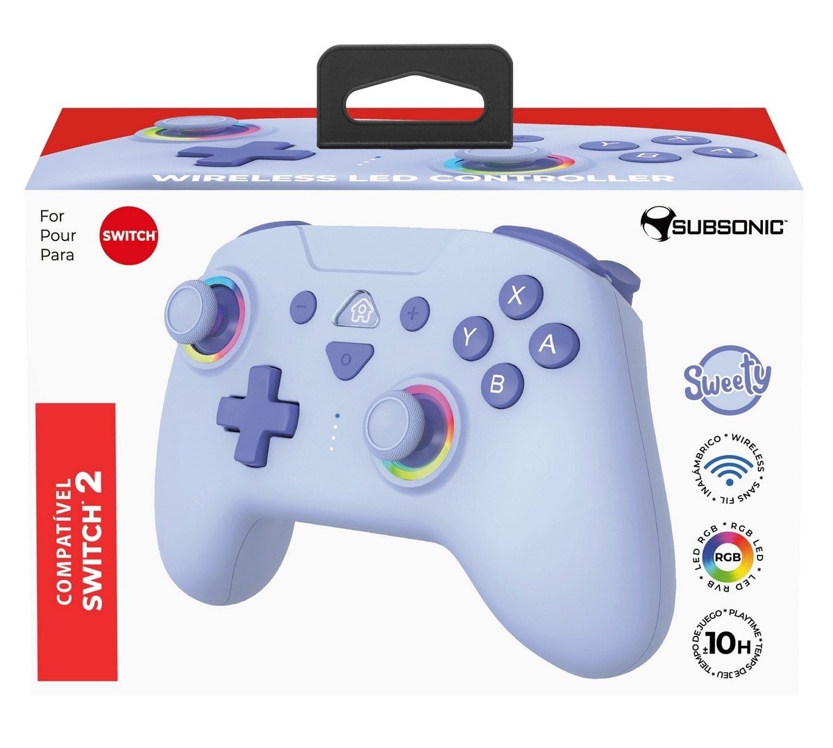Comando Sem fios LED - Nintendo Switch 2 / Switch 3
