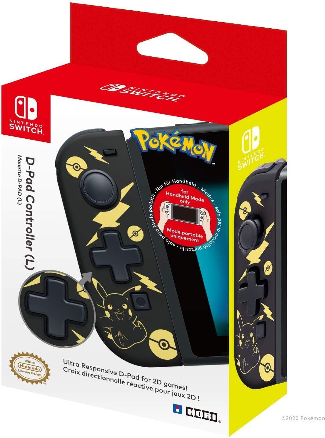 Joy-con Esquerdo Pokemon Pikachu Black & Gold - Nintendo Switch 1