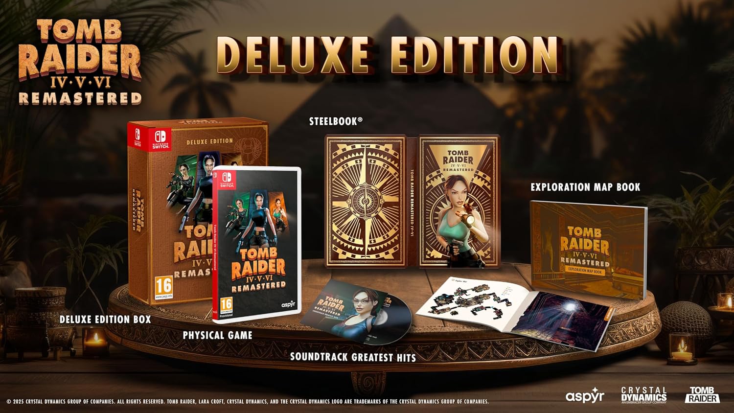 Tomb Raider IV-VI Remastered Edição Deluxe - Nintendo Switch 2