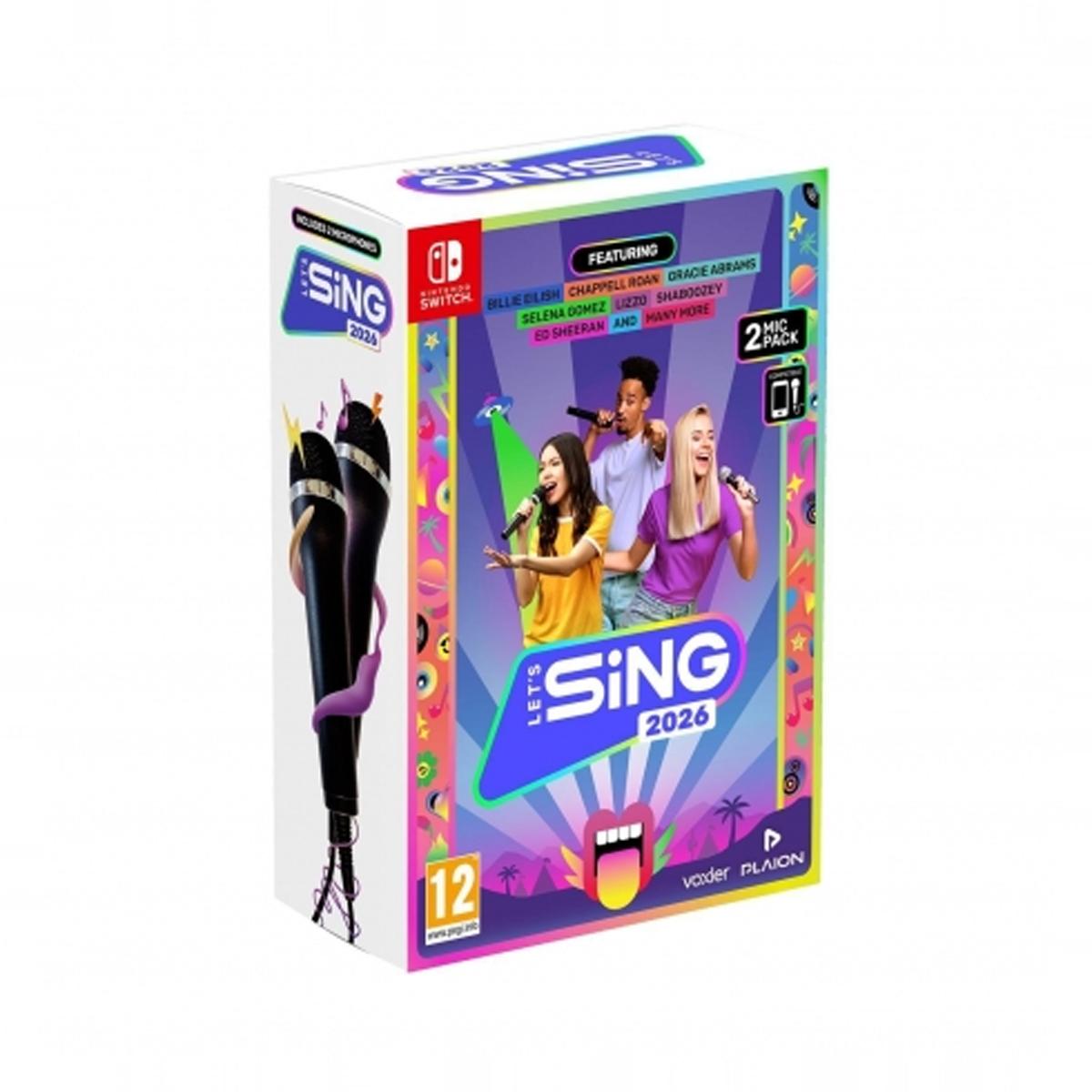 Let´s Sing 2026 + 2 Micros - Nintendo Switch 1
