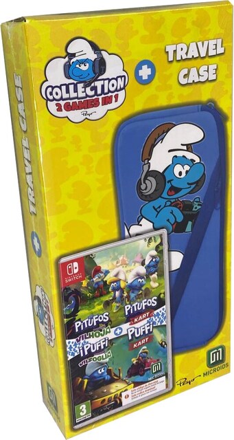 Imagem 0 de Bundle Smurfs: Mission Vileaf + Smurfs Kart + Bolsa - Nintendo Switch