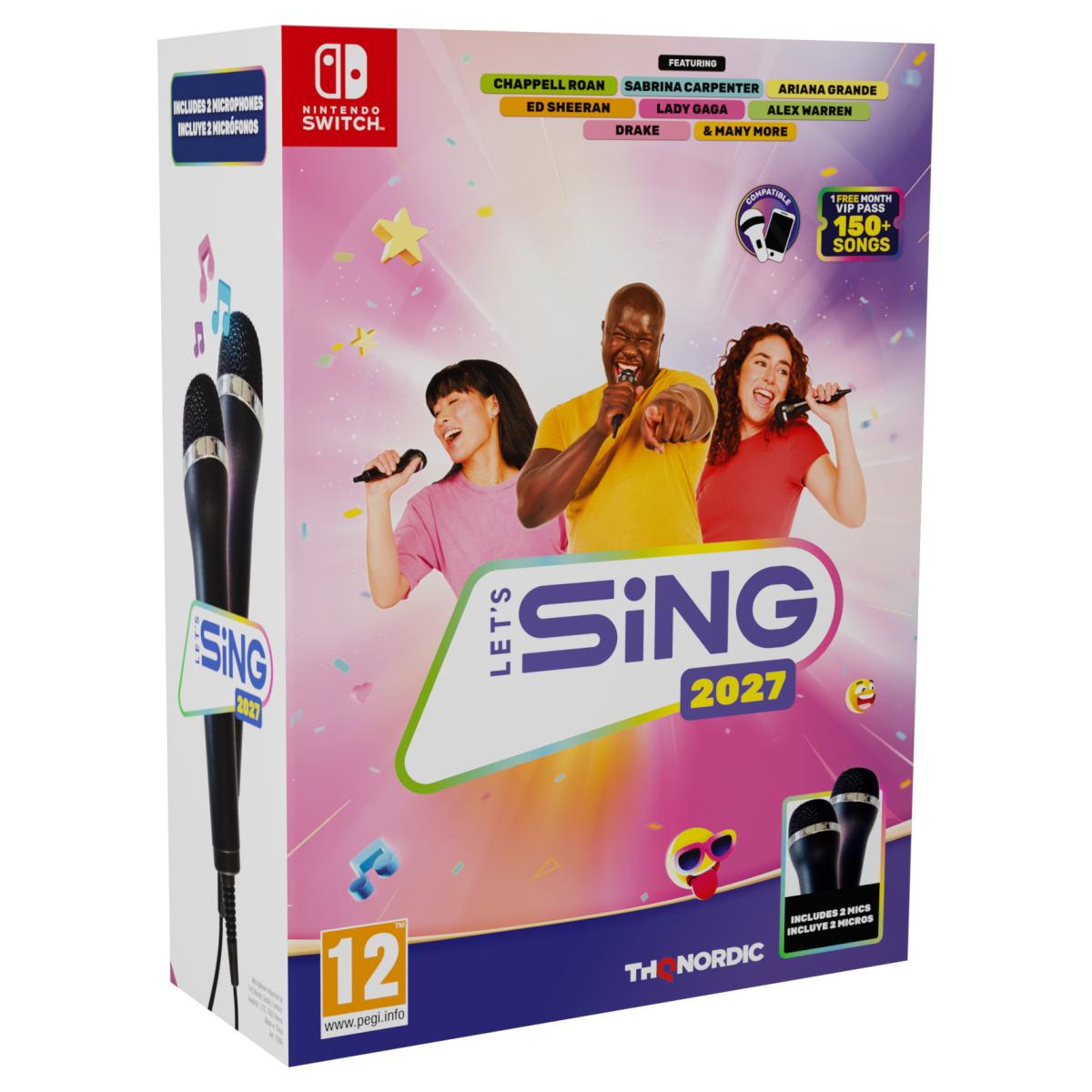 Imagem 0 de Let's Sing 2027 + 2 Microfones - Nintendo Switch