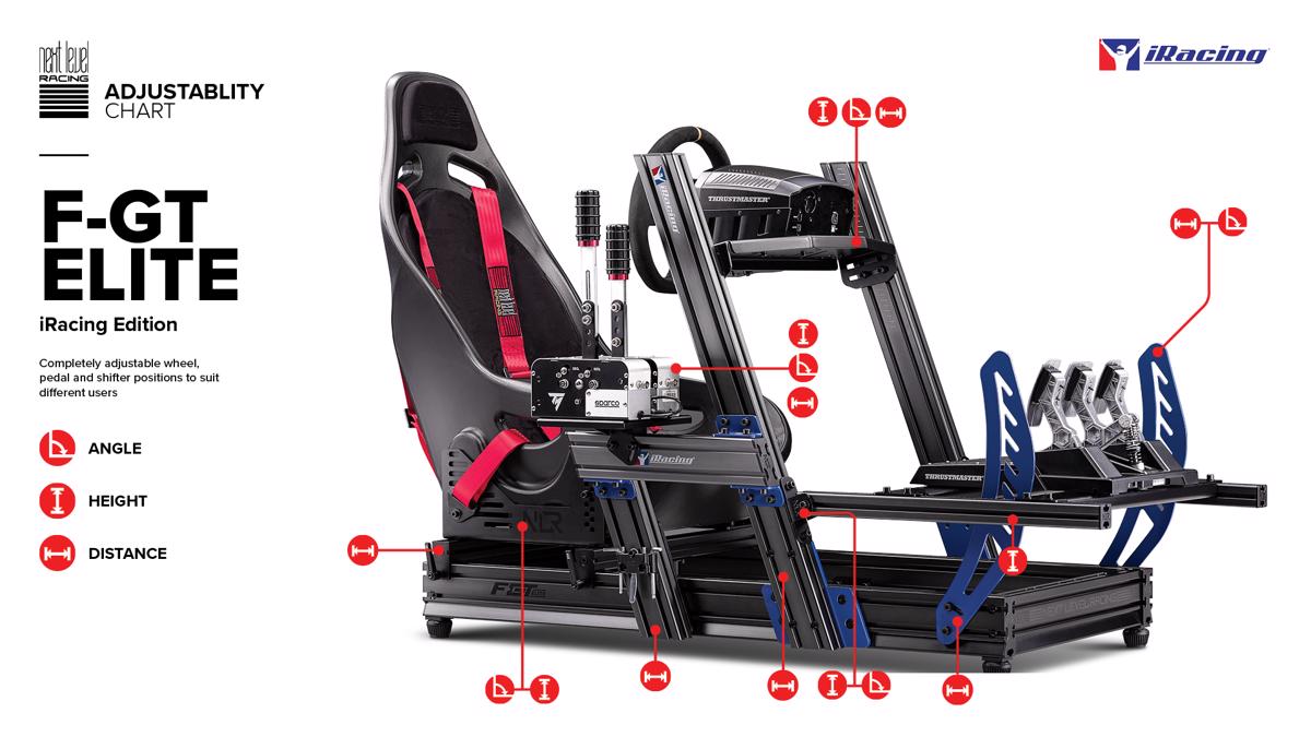 Simulador de Cockpit  F-GT Elite Aluminium - iRacing Edition 9