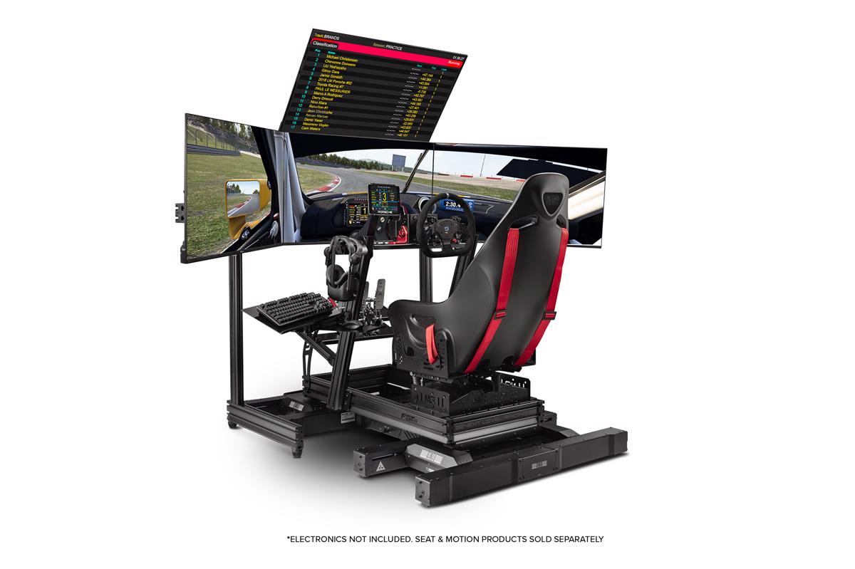 Simulador de Cockpit F-GT Elite Aluminium - Front & Side Mount Edition 10