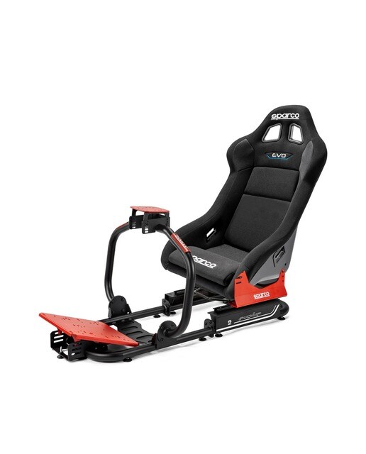 Simulador de Cockpit Sparco EVO QRT - Preto / Vermelho 1