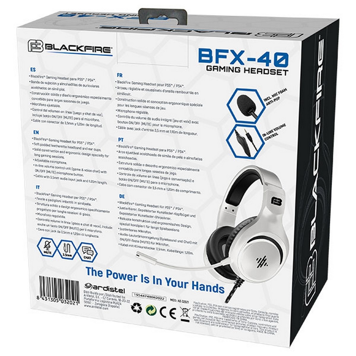 Auscultadores Gaming BFX-40 para PS4 / PS5 2