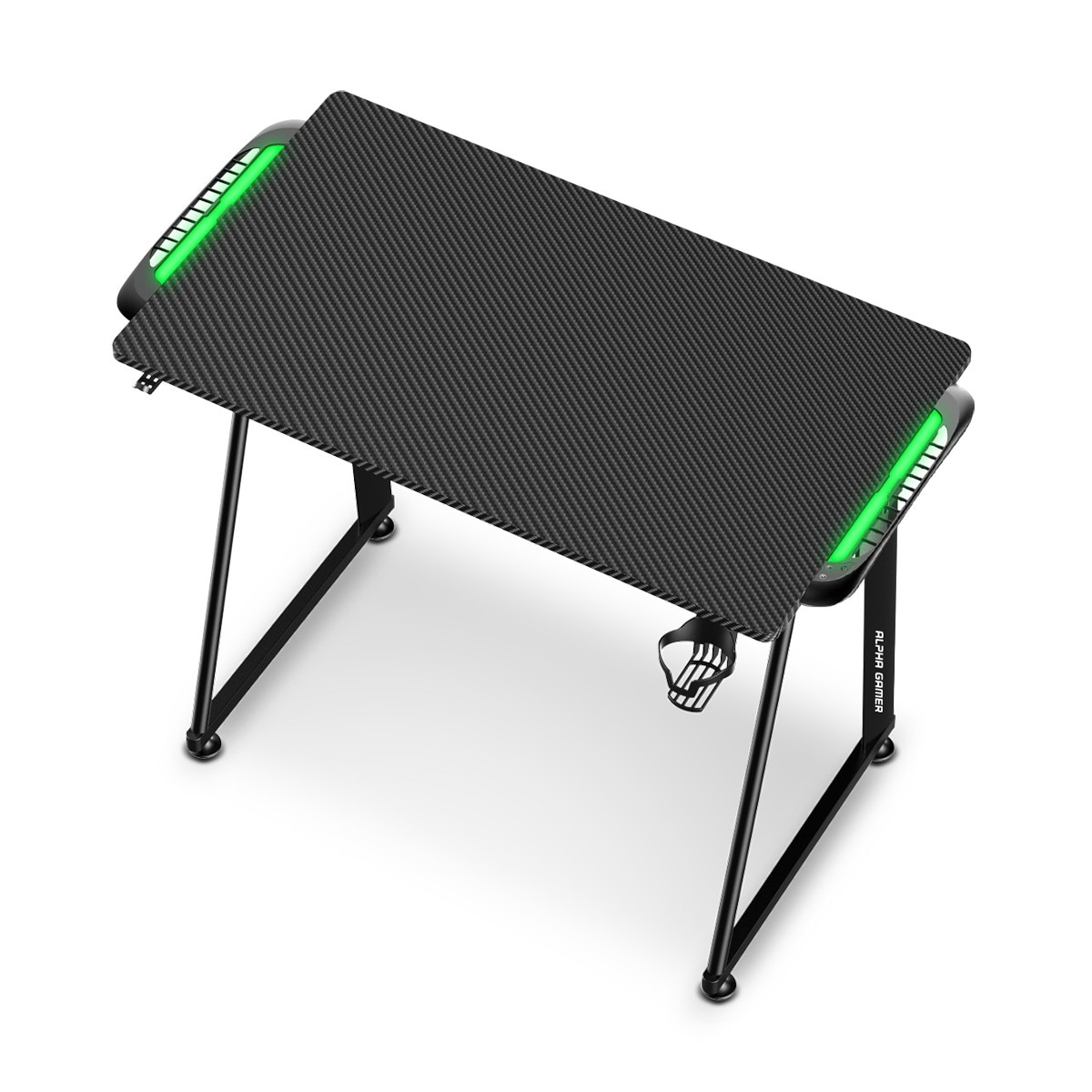 Mesa Gaming Alpha Gamer Auri RGB Gaming Station - Preto Preto-2