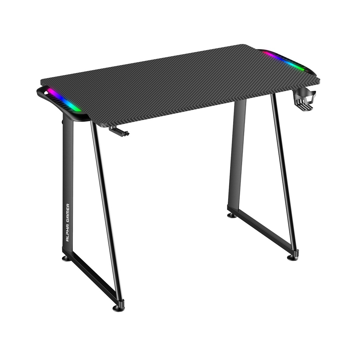 Mesa Gaming Alpha Gamer Auri RGB Gaming Station - Preto Preto-5