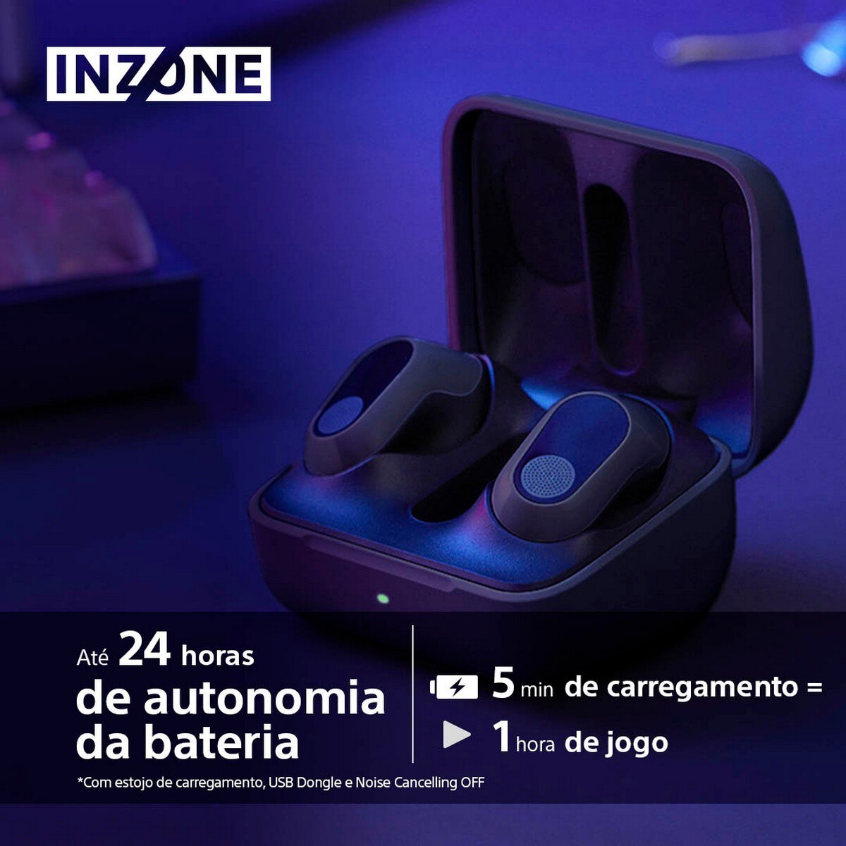 Auriculares Gaming Sony Inzone Buds TrueWireless com Noise Cancelling-360 Spatial - Preto Preto-10