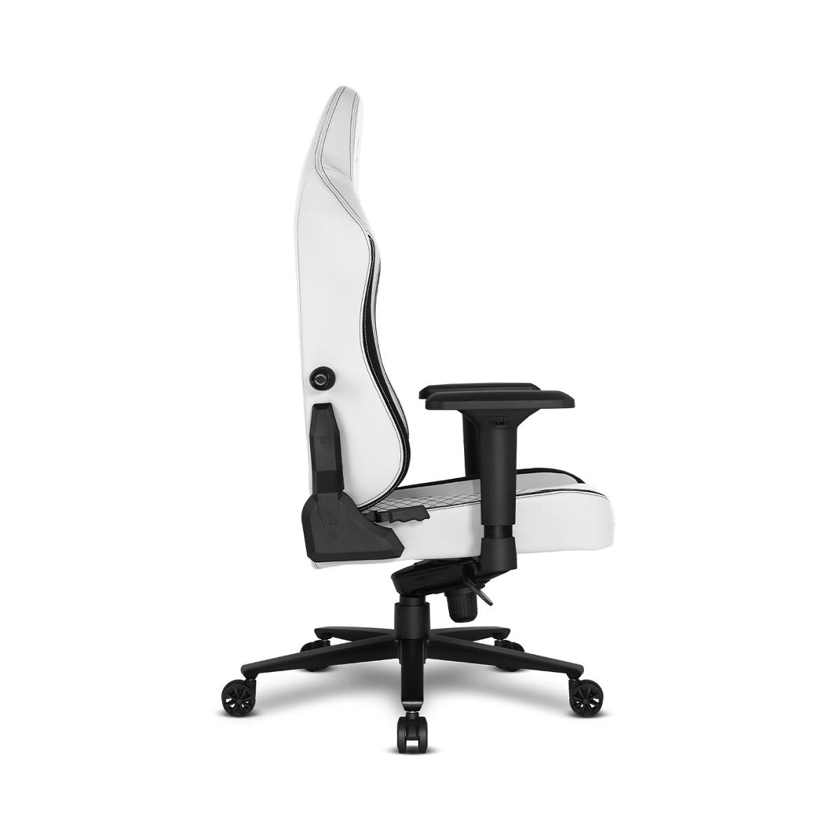 Cadeira Gaming Alpha Gamer Alegra PU Leather Branca/Preta 3