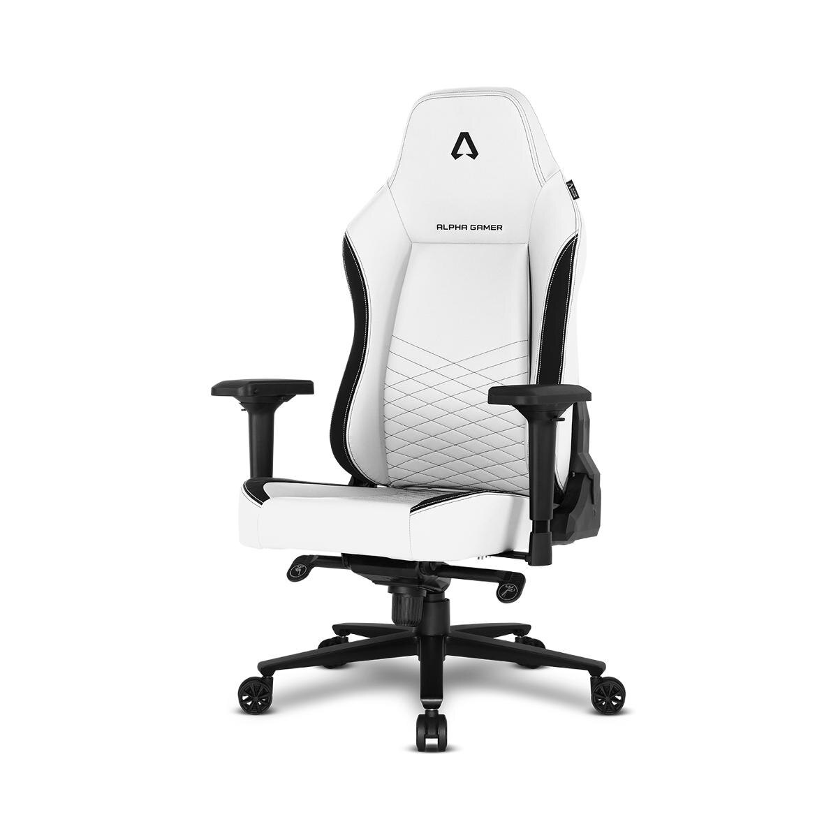 Cadeira Gaming Alpha Gamer Alegra PU Leather Branca/Preta 4