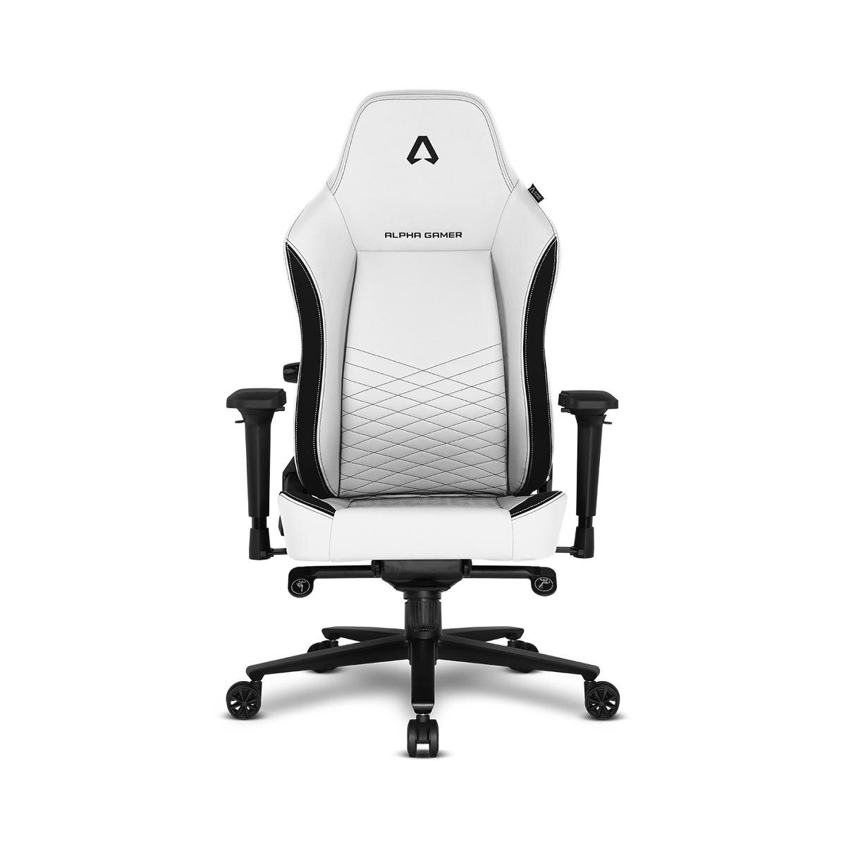 Cadeira Gaming Alpha Gamer Alegra PU Leather Branca/Preta 8