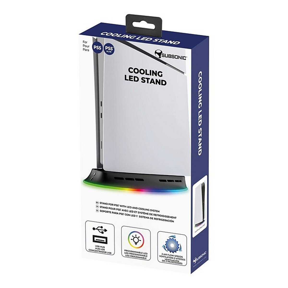 Base de Arrefecimento Vertical com LED para PlayStation 5 6