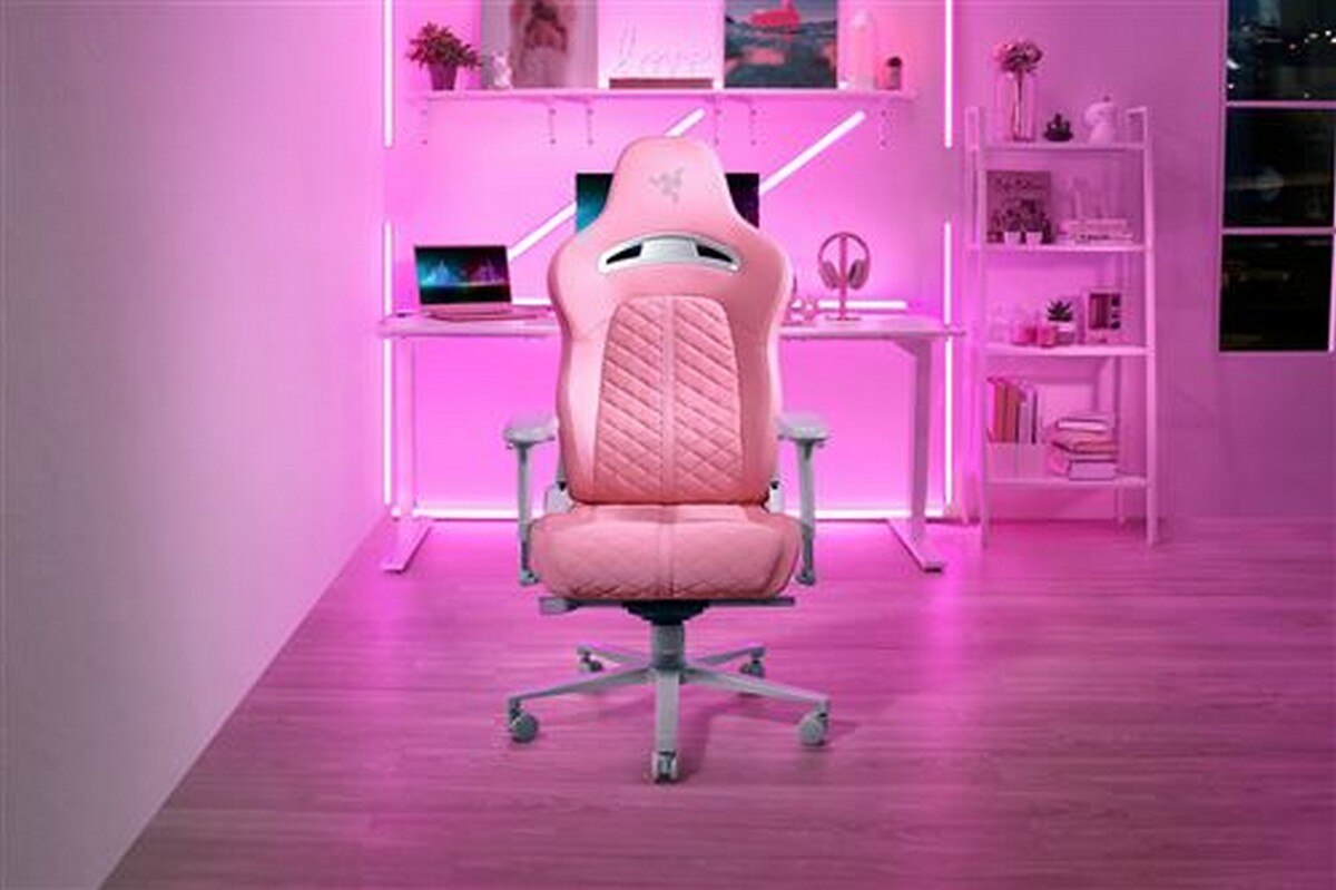 Cadeira Gaming Razer Enki Quartz - Rosa 2