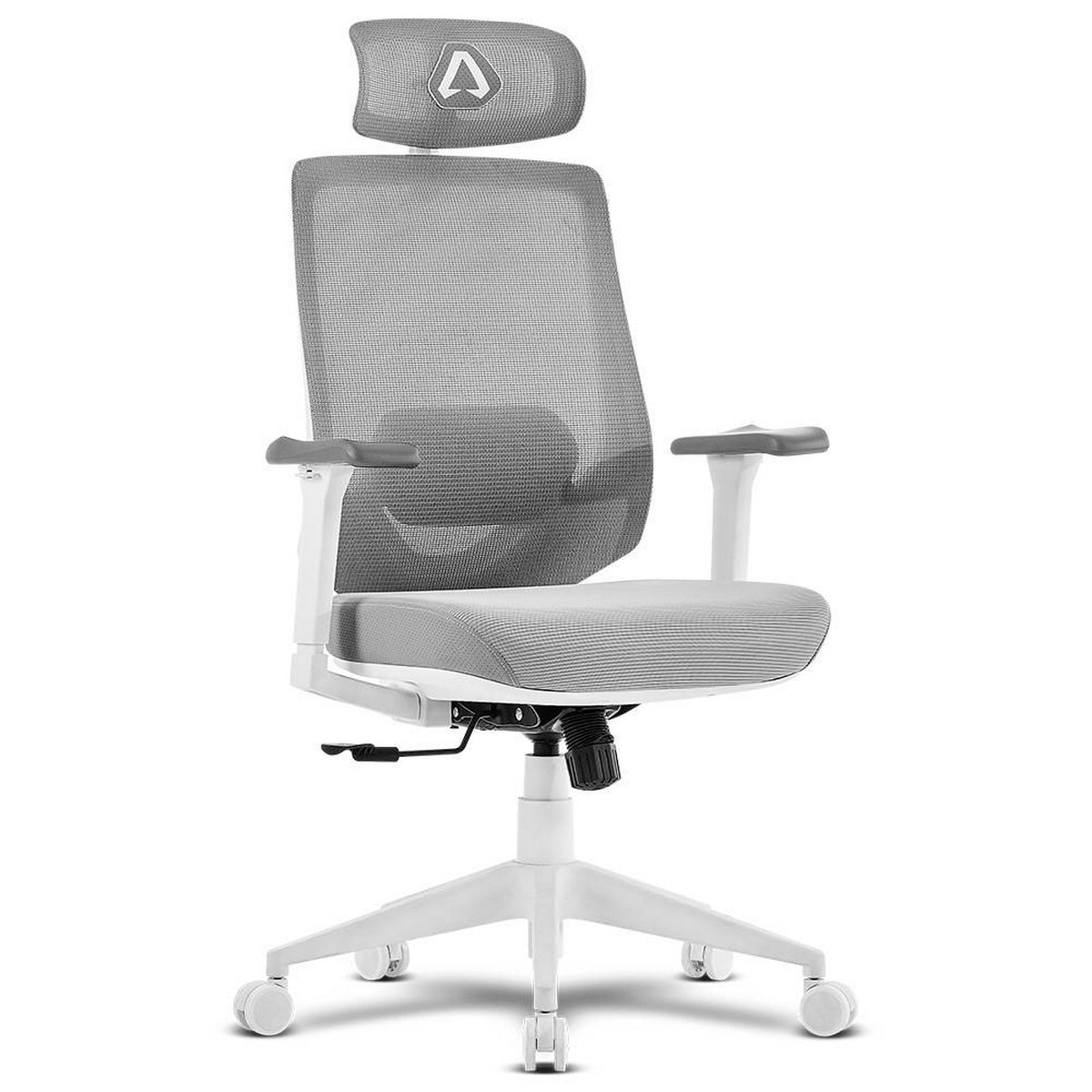 Imagem 0 de Cadeira de Malha Alpha Gamer Stella - Cinzento / Branco