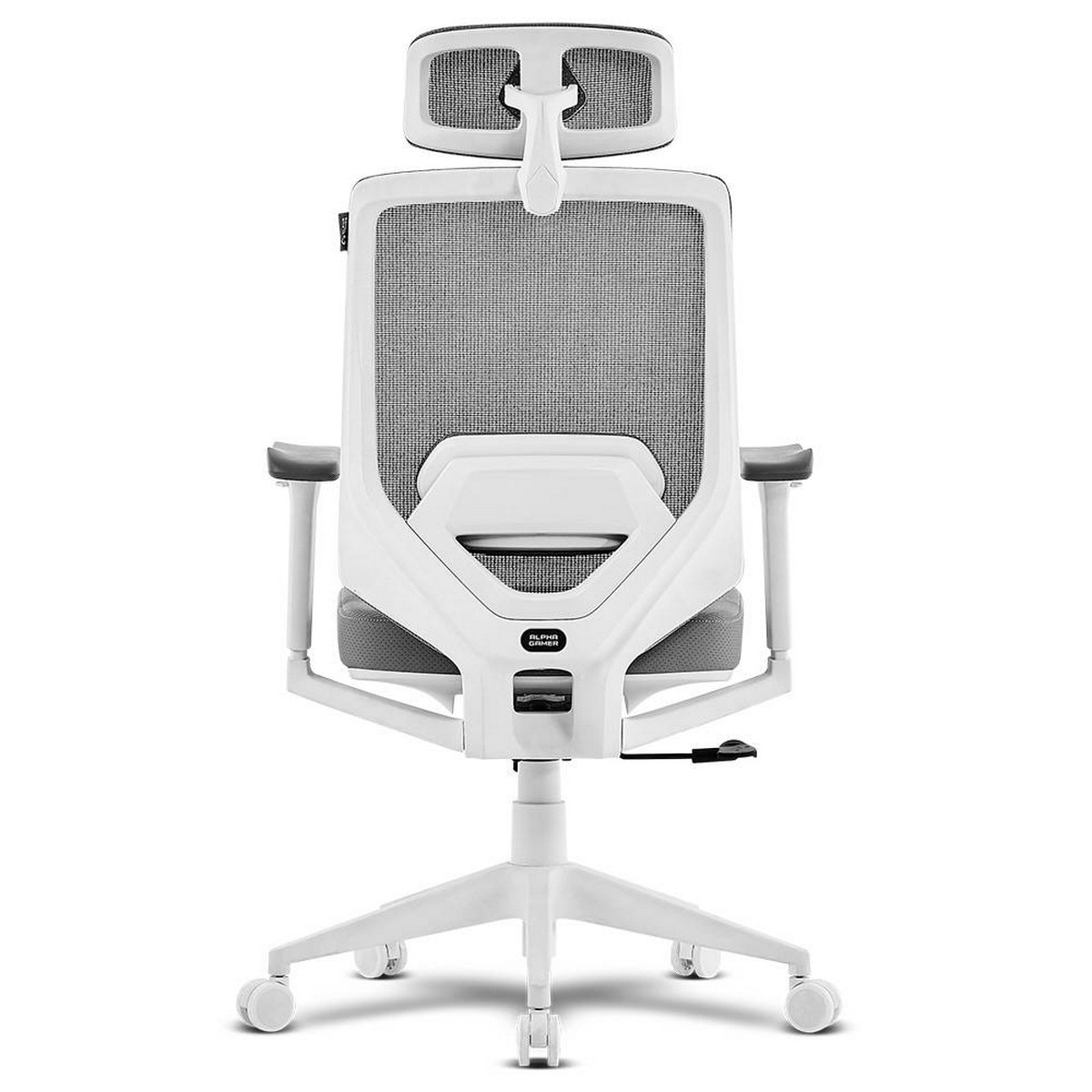 Cadeira de Malha Alpha Gamer Stella - Cinzento / Branco 4