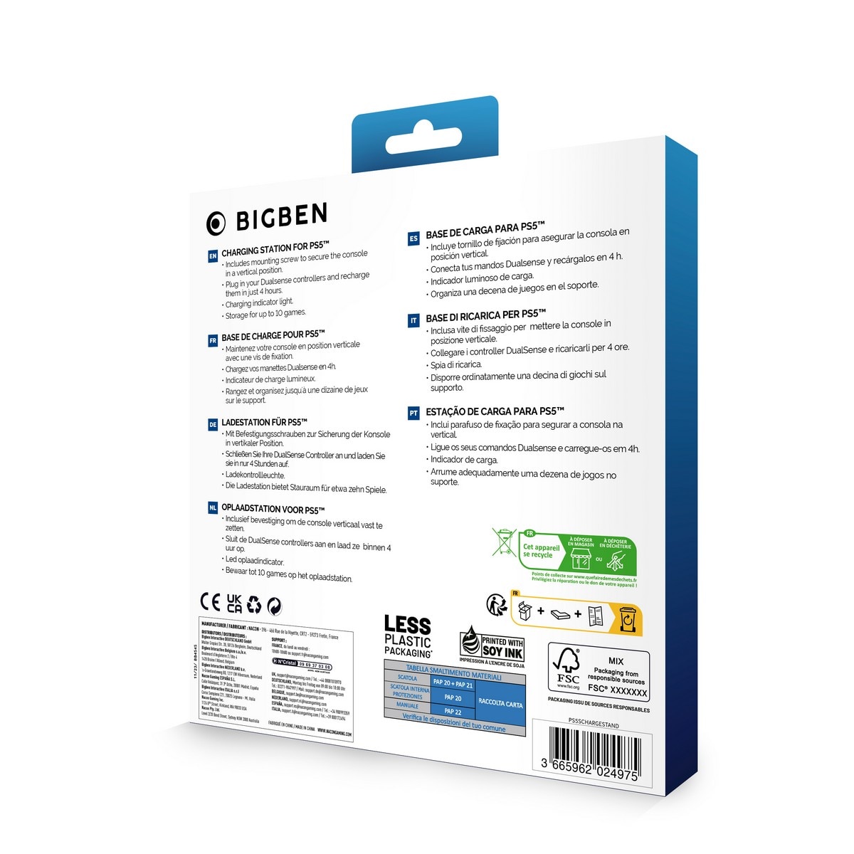 Base de Carregamento para PlayStation 5 Bigben 5