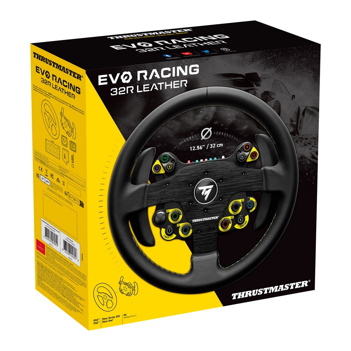 Volante Thrustmaster Evo Racing 32r em Pele - Preto 5