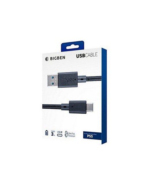 Cabo Bigben Entrançado USB-C Carga e Dados 3m 1