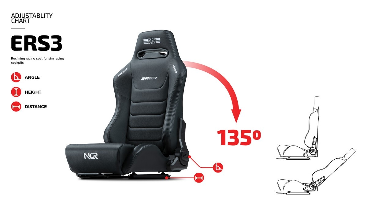 Cadeira Next Level Racing ERS3 Elite Reclining Seat 9