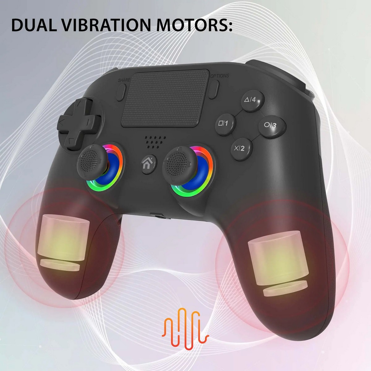 Comando Wireless LED Subsonic para PlayStation 5 - Preto 9