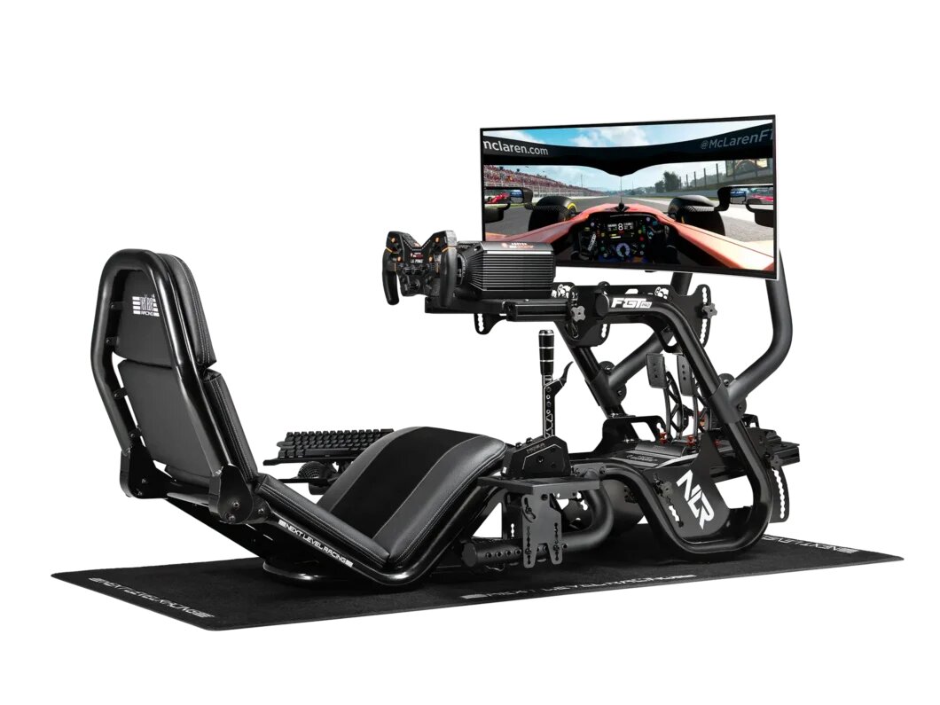 F-GT Pro Formula e GT Racing Simulator Cockpit - Black Edition 5