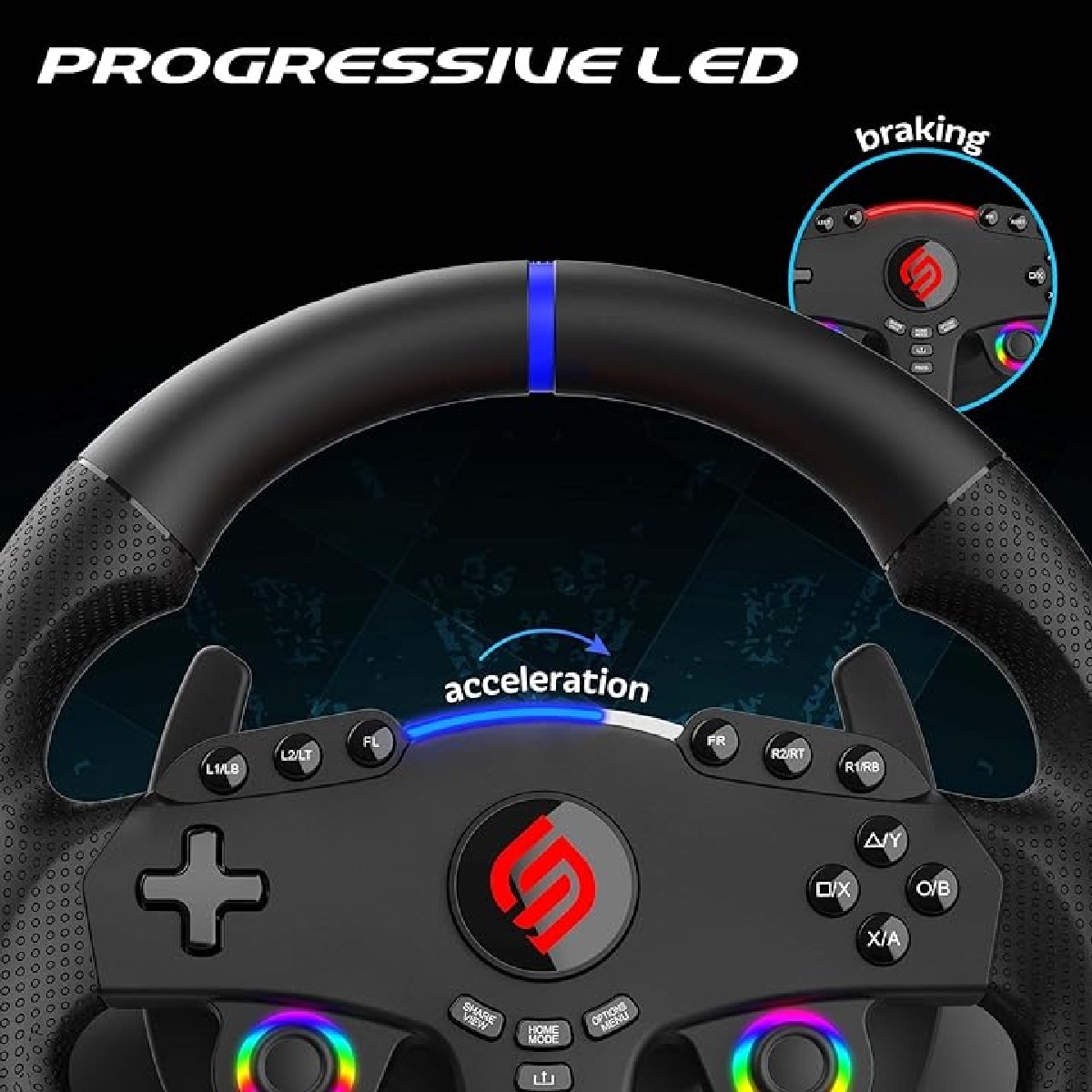 Volante Indeca Jinshu V GTR – Multiplataforma 7
