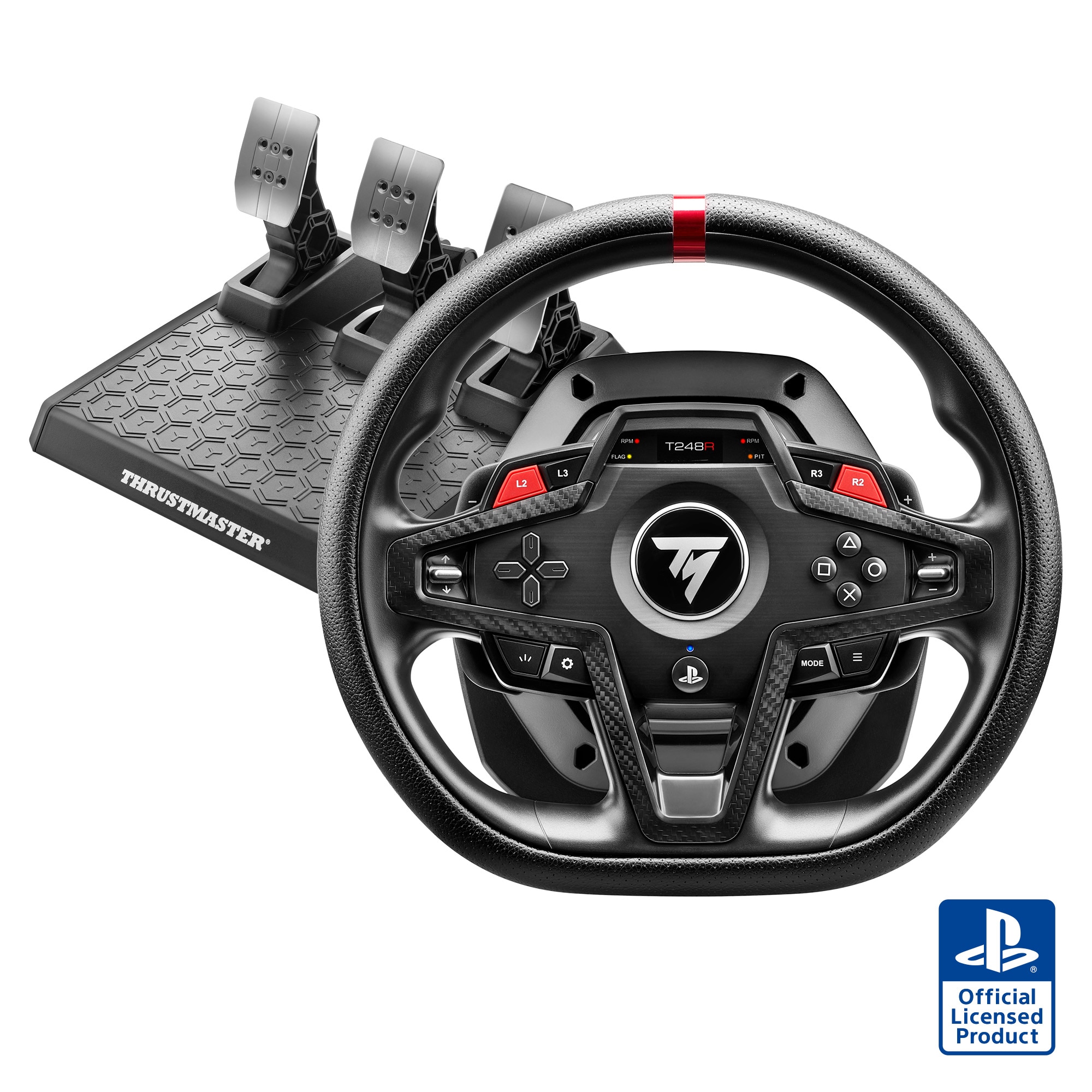 Imagem 0 de Thrustmaster T248R, Volante e Conjunto de Pedais com Efeitos Force Feedback de 3,1 Nm, Para PS5, PS4 e PC