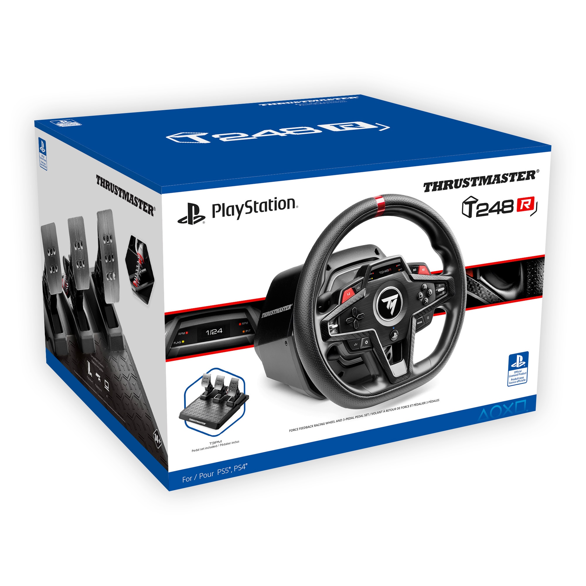 Thrustmaster T248R, Volante e Conjunto de Pedais com Efeitos Force Feedback de 3,1 Nm, Para PS5, PS4 e PC 8