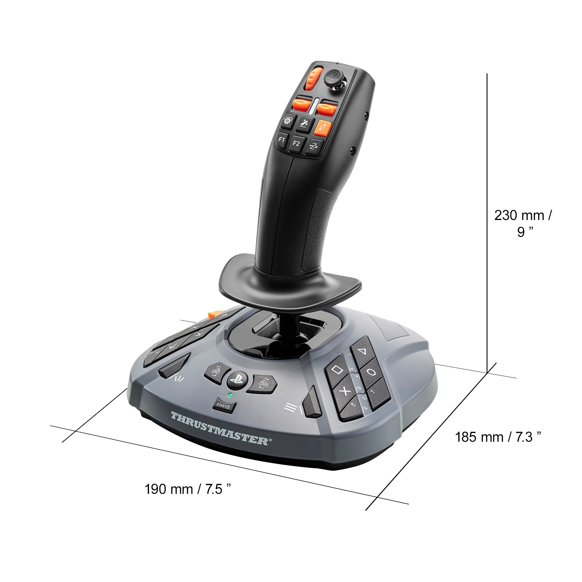 Thrustmaster SimTask FarmStick, Joystick Multifuncional para Farming - a PS5 e PC 7