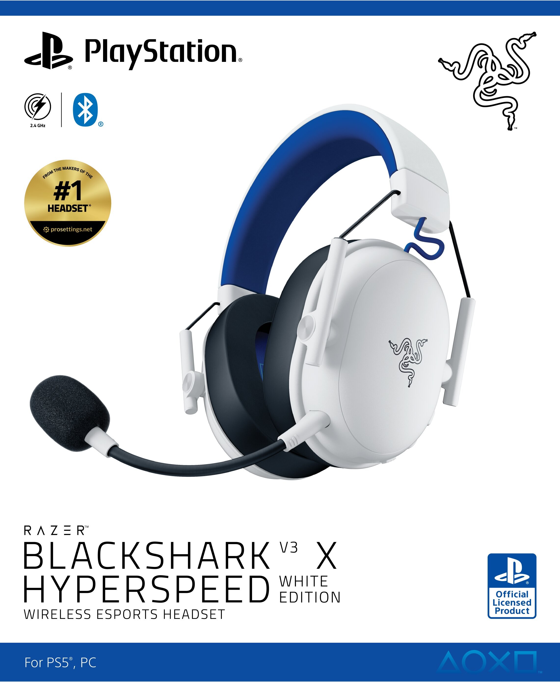 Auscultadores Blackshark V3 X Hyperspeed para Playstation - Branco Branco-7