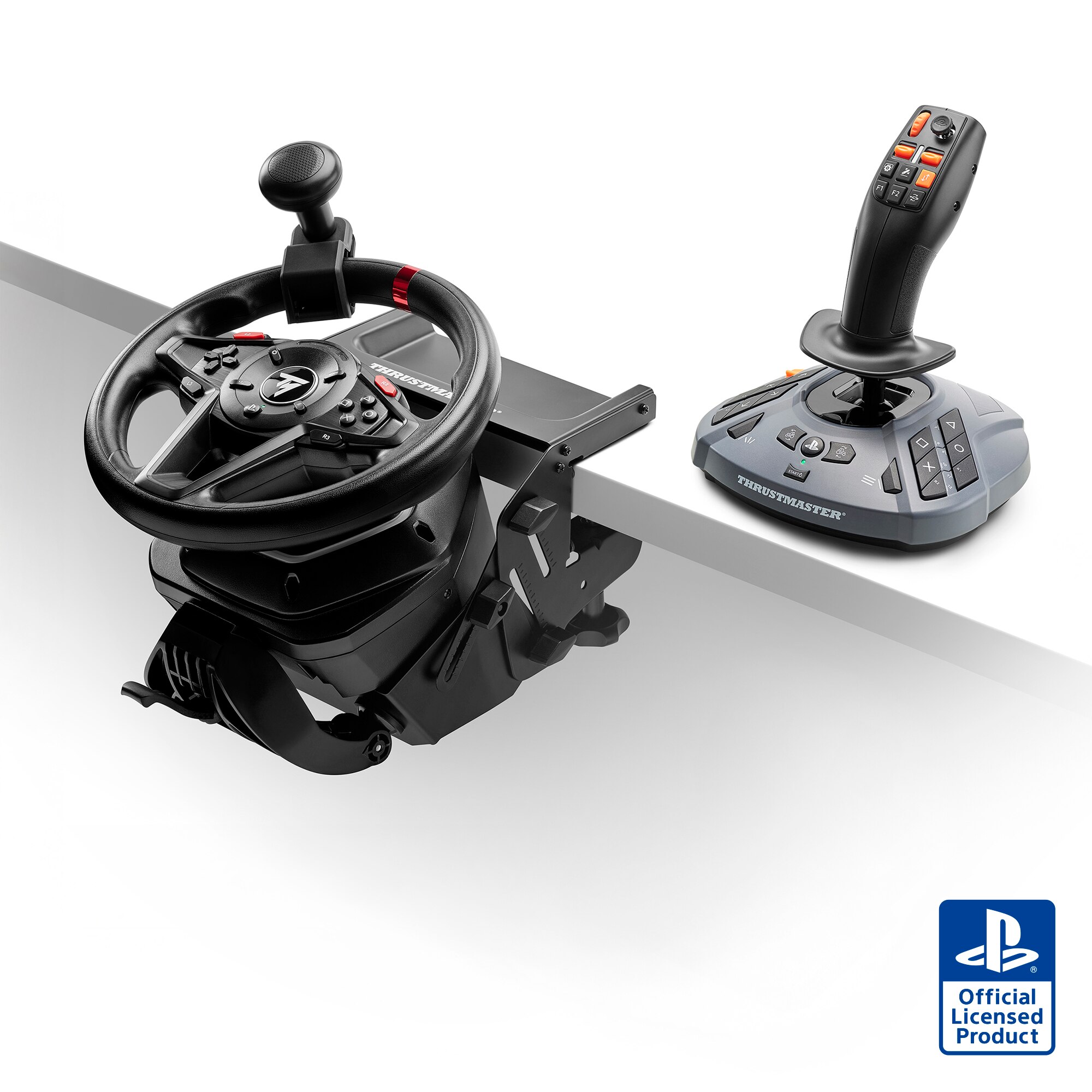 Thrustmaster T128 SimTask Farming Pack - Volante + Pedais para PS5 / PC 2